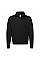 Black Men's Classic Zip Neck Sweat