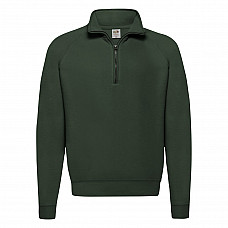 Bottle Green Men's Classic Zip Neck Sweat