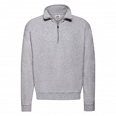 Heather Grey Men's Classic Zip Neck Sweat