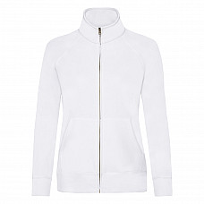 White Ladies' Premium Sweat Jacket