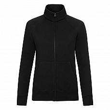 Black Ladies' Premium Sweat Jacket