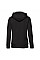 Black Ladies' Premium Hooded Sweat Jacket