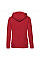 Red Ladies' Premium Hooded Sweat Jacket