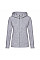 Heather Grey Ladies' Premium Hooded Sweat Jacket