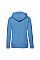 Azure Blue Ladies' Premium Hooded Sweat Jacket