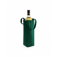 Bottle Green Fairtrade Cotton Bottle Bag