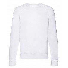 White Men's Lightweight Raglan Sweat