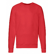 Red Men's Lightweight Raglan Sweat