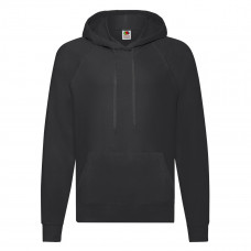 Black Men's Lightweight Hooded Sweat