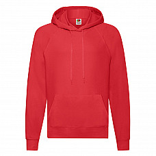 Red Men's Lightweight Hooded Sweat