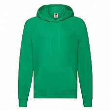 Kelly Green Men's Lightweight Hooded Sweat