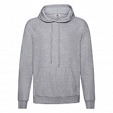 Heather Grey Men's Lightweight Hooded Sweat