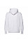 White Men's Lightweight Hooded Sweat Jacket