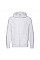 White Men's Lightweight Hooded Sweat Jacket