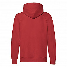 Red Men's Lightweight Hooded Sweat Jacket