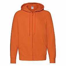 Orange Men's Lightweight Hooded Sweat Jacket