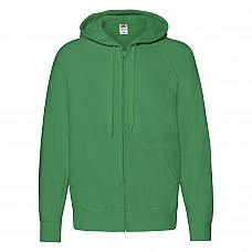 Kelly Green Men's Lightweight Hooded Sweat Jacket