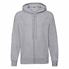 Heather Grey Men's Lightweight Hooded Sweat Jacket