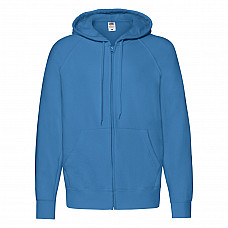 Azure Blue Men's Lightweight Hooded Sweat Jacket