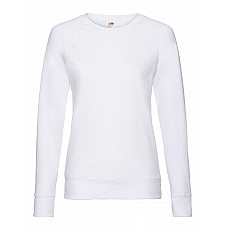 White Ladies' Lightweight Raglan Sweat