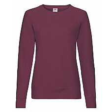 Burgundy Ladies' Lightweight Raglan Sweat