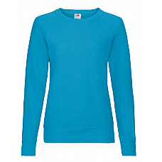 Azure Blue Ladies' Lightweight Raglan Sweat