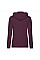 Burgundy Ladies' Lightweight Hooded Sweat Jacket