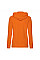 Orange Ladies' Lightweight Hooded Sweat Jacket