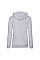 Heather Grey Ladies' Lightweight Hooded Sweat Jacket