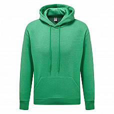 Retro Heather Green Men's Premium Hooded Sweat