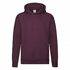 Burgundy Men's Premium Hooded Sweat