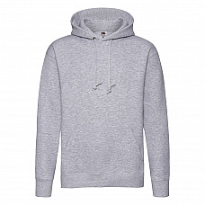 Heather Grey Men's Premium Hooded Sweat