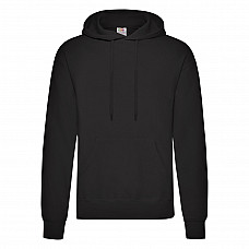 Black Men's Classic Hooded Sweat