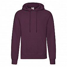 Burgundy Men's Classic Hooded Sweat