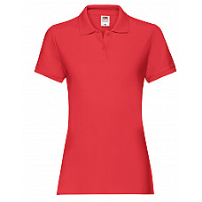 Red Ladies' Premium Polo