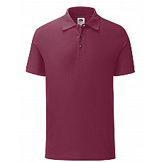 Burgundy Men's 65/35 Tailored Fit Polo