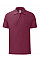 Burgundy Men's 65/35 Tailored Fit Polo