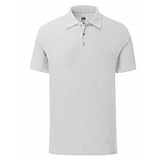 Heather Grey Men's 65/35 Tailored Fit Polo