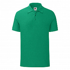 Retro Heather Green Men's Iconic Polo