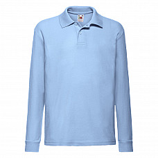 Sky Blue Kid's 65/35 L/Sleeve Polo