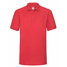 Red Men's 65/35 Heavy Polo