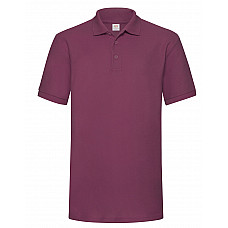 Burgundy Men's 65/35 Heavy Polo