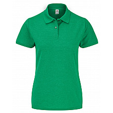 Retro Heather Green Ladies' 65/35 Polo