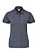 Vintage Heather Navy Ladies' 65/35 Polo