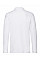 White Men's Premium Long Sleeve Polo