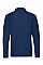 Navy Blue Men's Premium Long Sleeve Polo