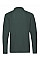 Forest Green Men's Premium Long Sleeve Polo