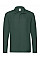 Forest Green Men's Premium Long Sleeve Polo