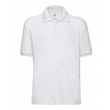 White Kid's 65/35 Polo