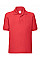 Red Kid's 65/35 Polo